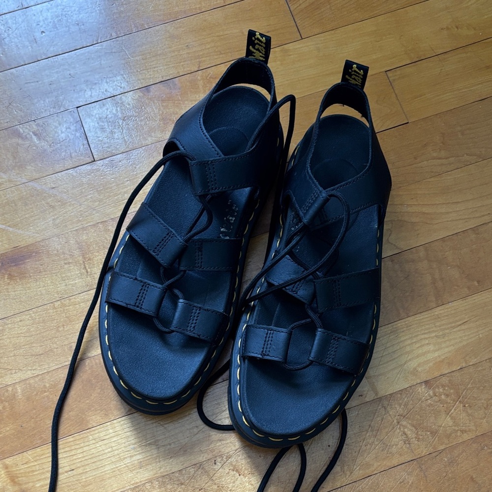 Dr. Martens Black Strappy Sandals